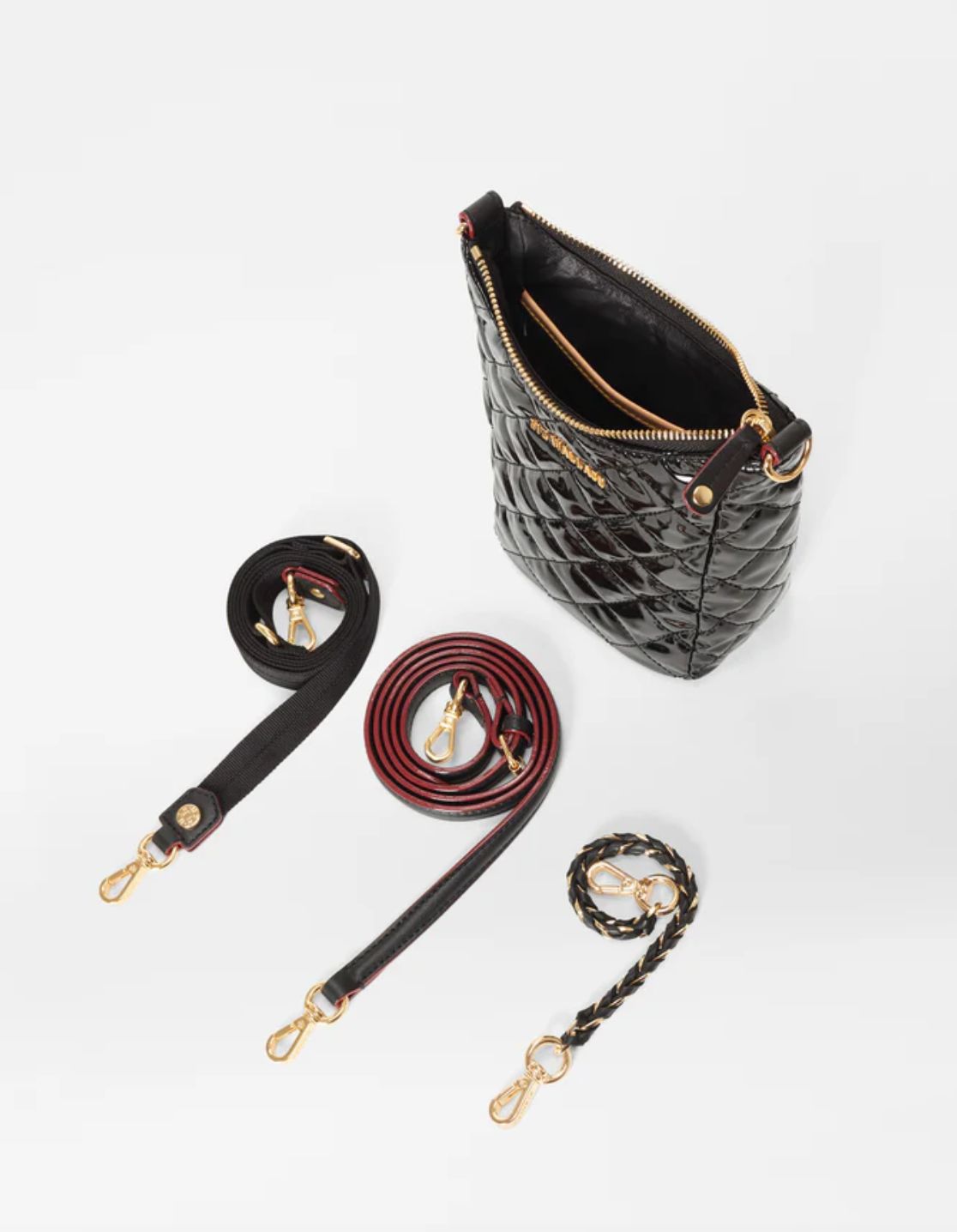 MZ Wallace Crosby Go in Black Lacquer