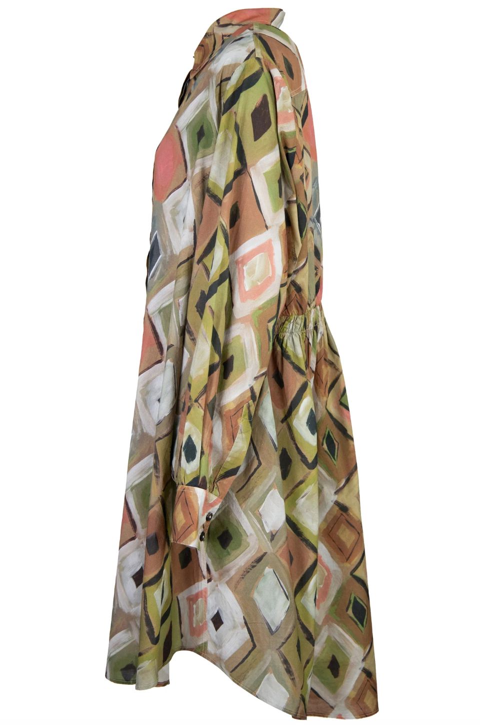 Hannes RoetherSanta Diamond Print Shirt Dress