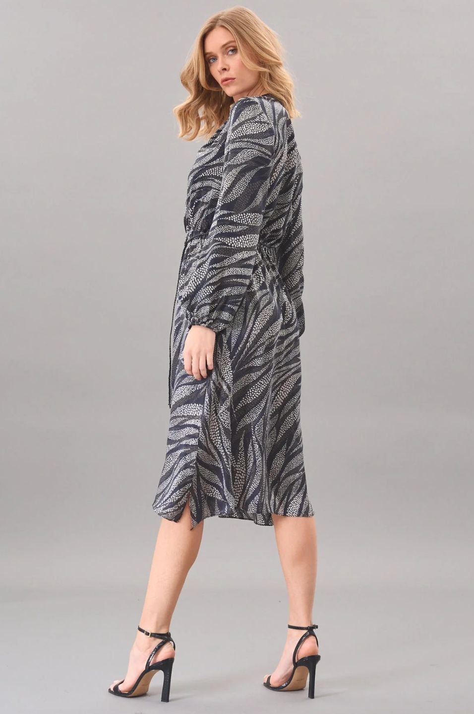 Lola &amp; Sophie Dot Swirl Midi Dress