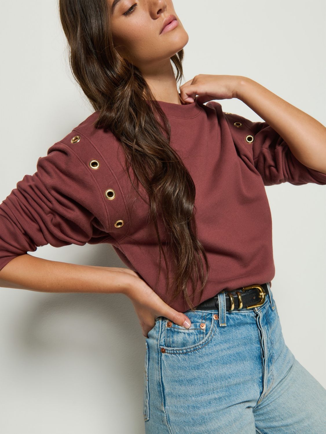 Nation Arlem Sweatshirt, Color: Brunette, Size: XS