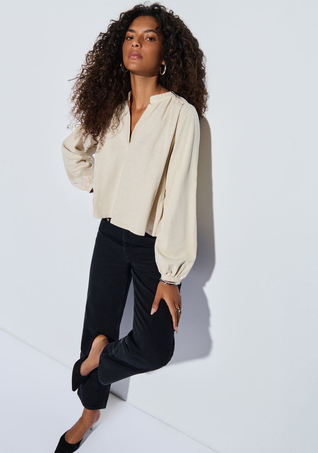 Nation Maya Top in Parchment