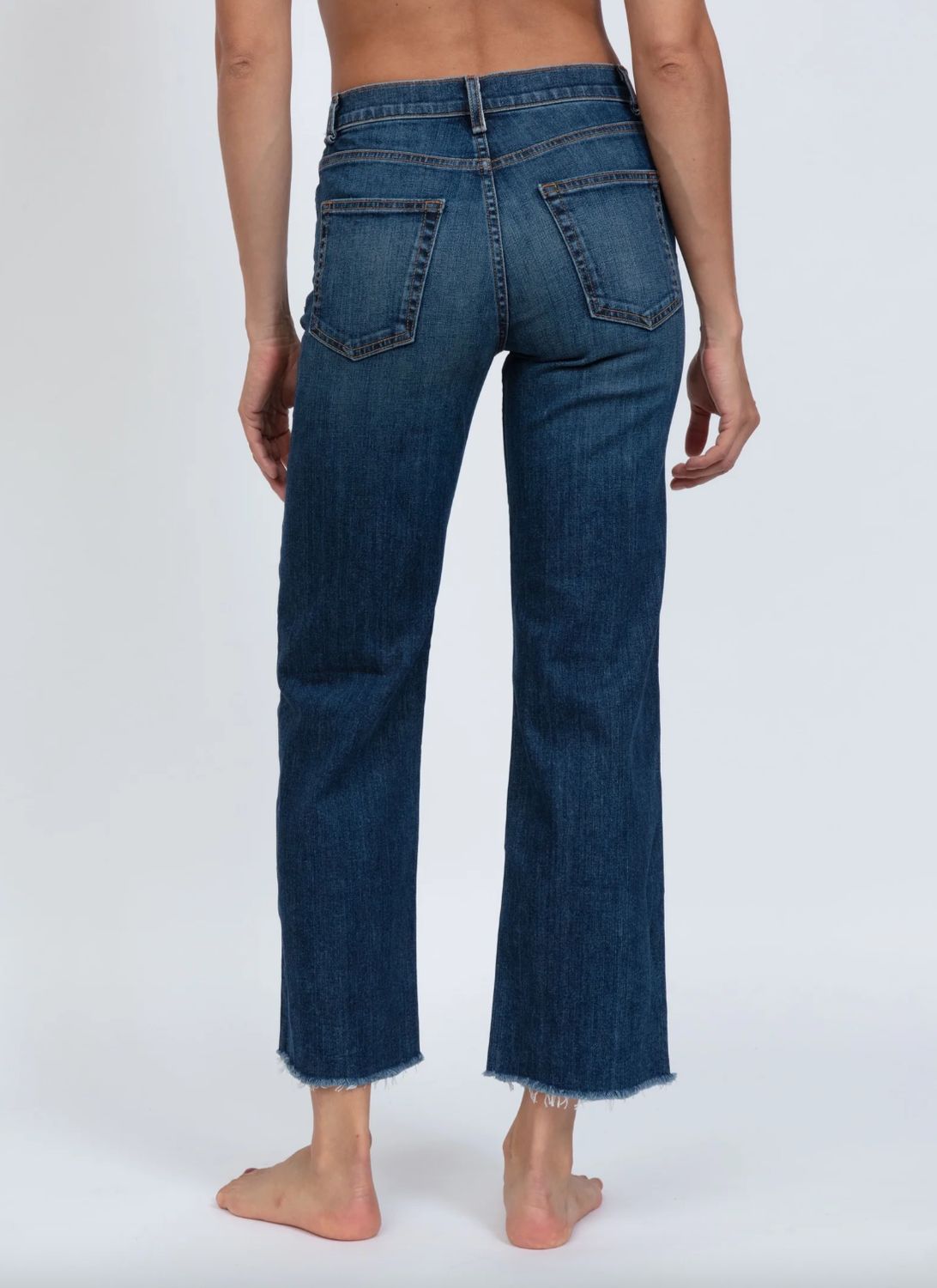 ASKK NY Wide Leg Crop Jean in Chevelle