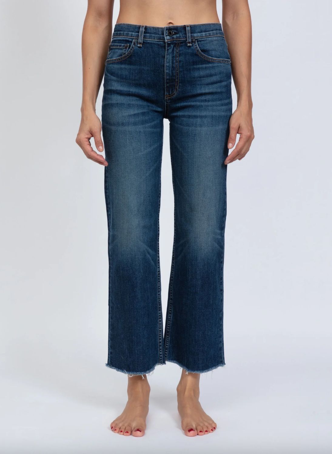 ASKK NY Wide Leg Crop Jean in Chevelle