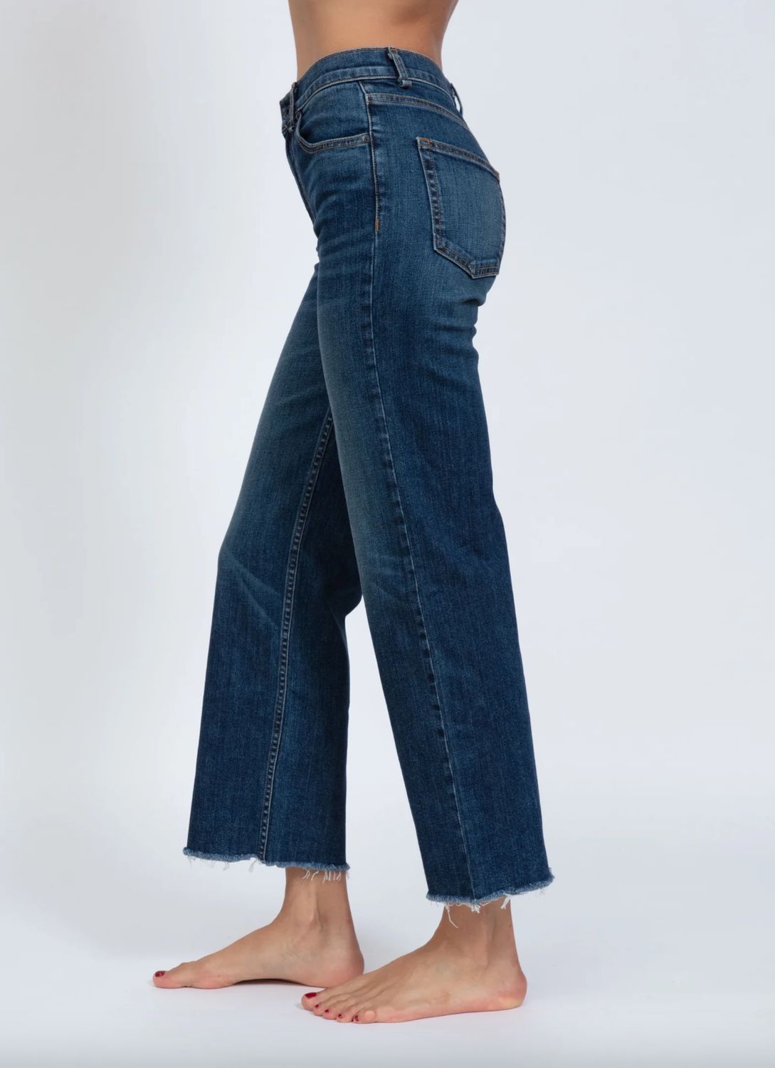 ASKK NY Wide Leg Crop Jean in Chevelle