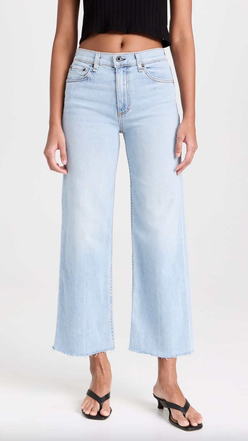 ASKK NY Wide Leg Crop Jean in Zuma