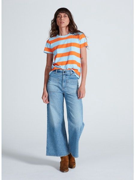 ASKK NY Cropped Sailor Jean, Color: BLONDIE, Size: 25