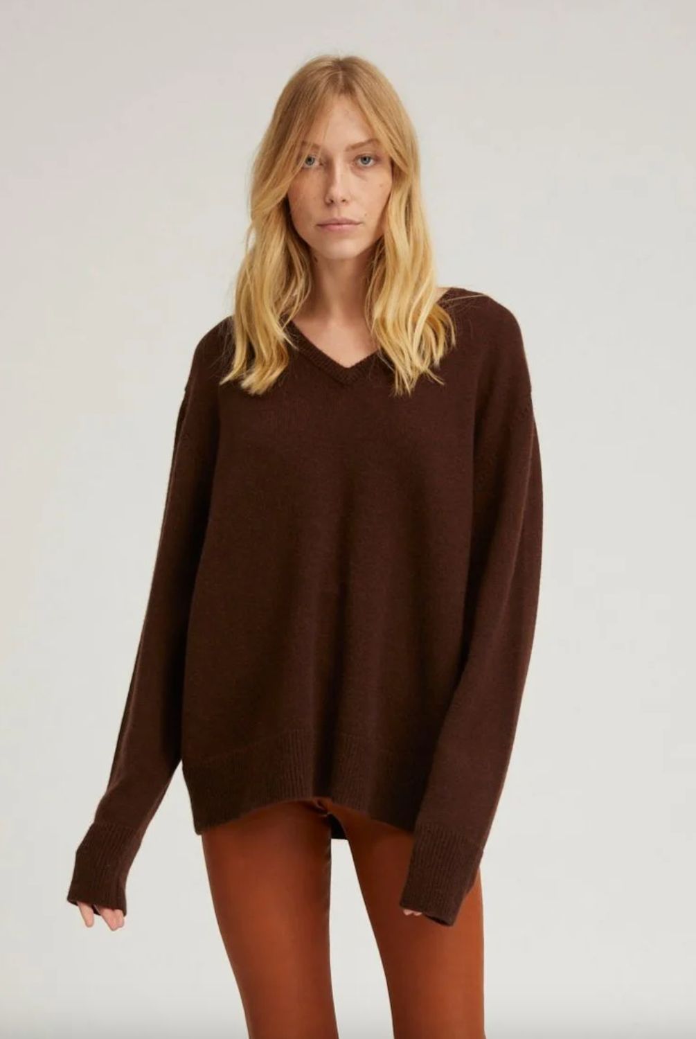 SPRWMN Cashmere Boyfriend V-Neck Sweater