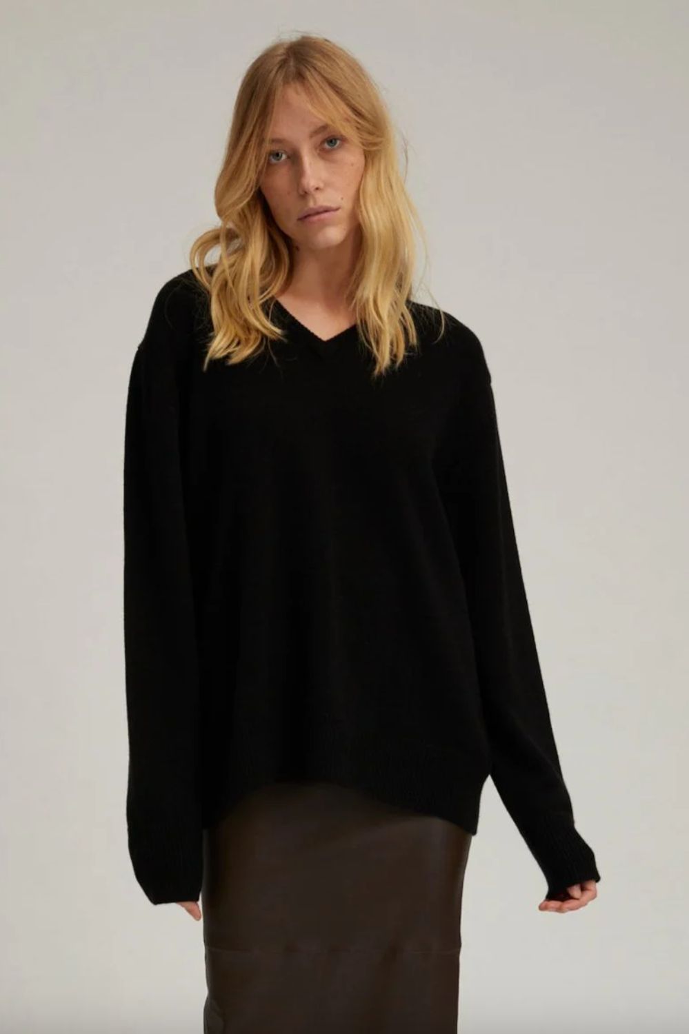 SPRWMN Cashmere Boyfriend V-Neck Sweater