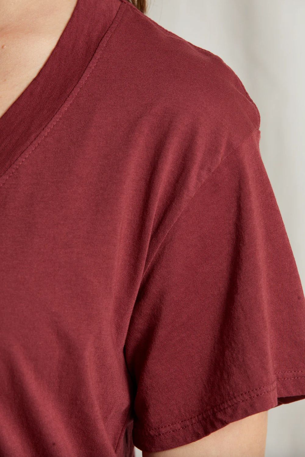 Perfect White Tee Hendrix Boxy V Neck Tee