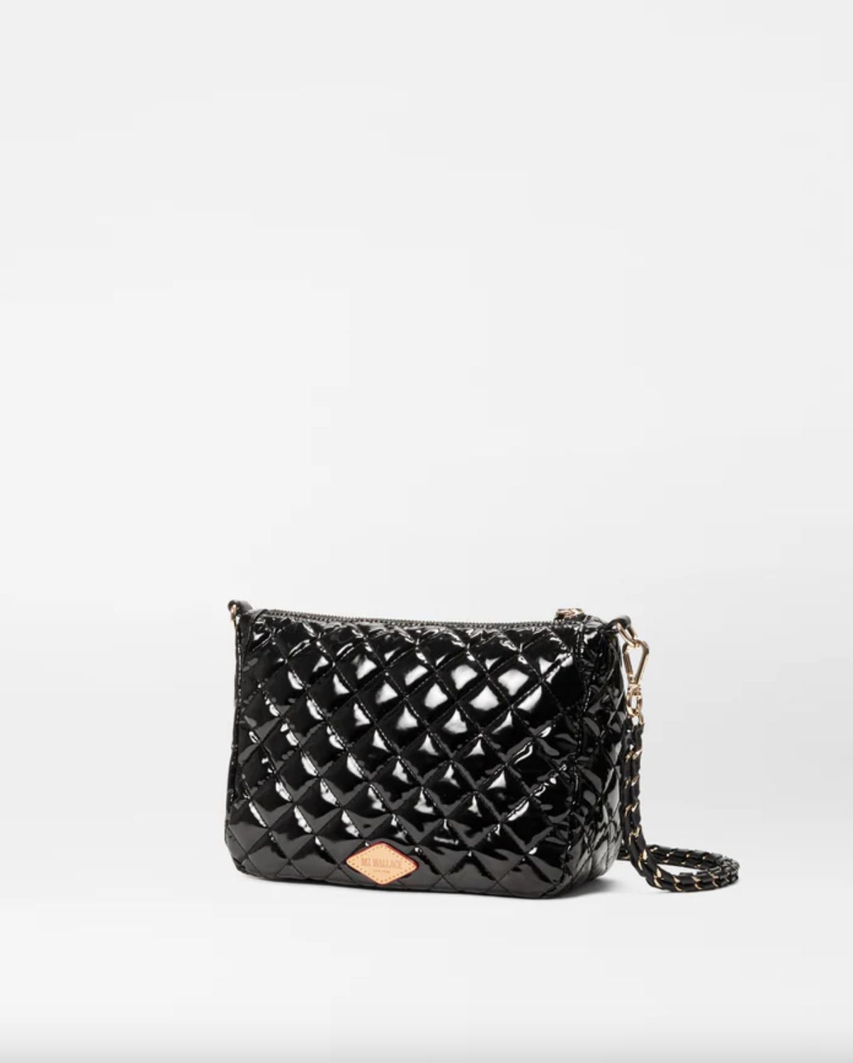 MZ Wallace Ella Crossbody Black Laquer
