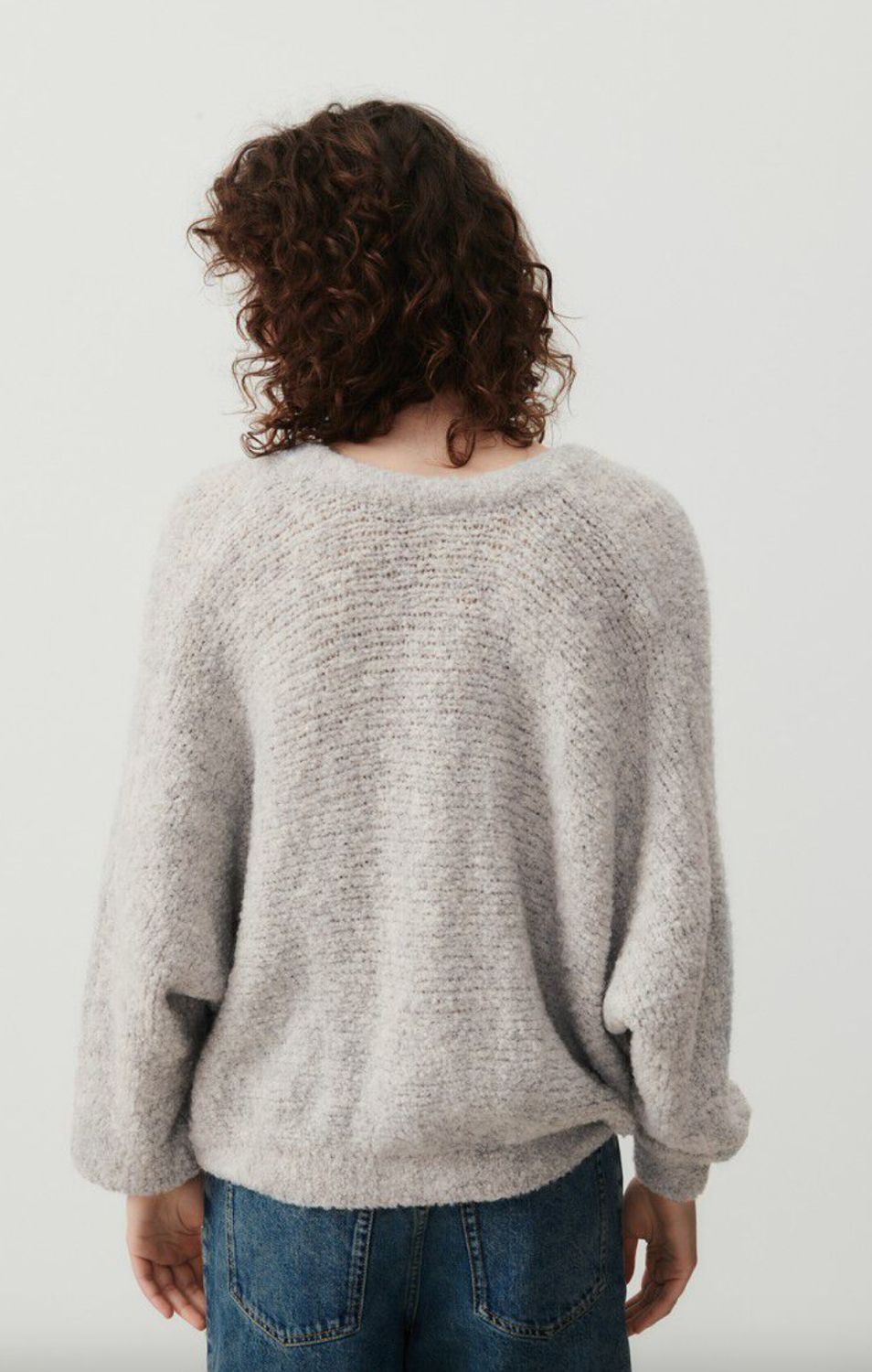 American Vintage Zolly Sweater in Heather Grey