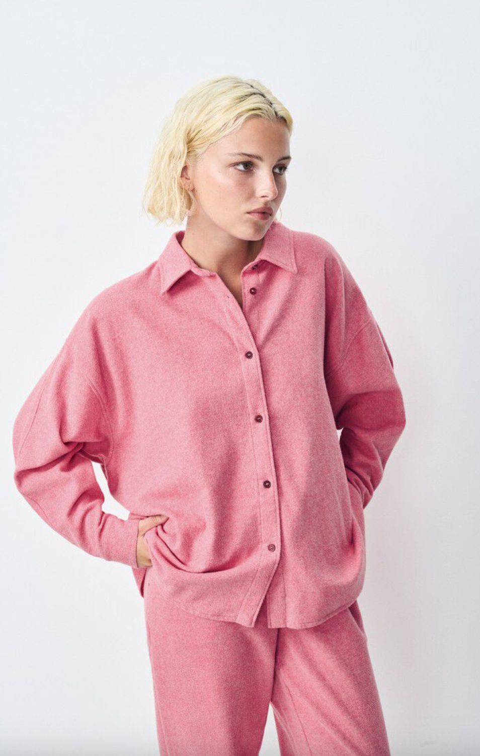 American Vintage Vylow Shirt in Berlingot Chine (Pink)