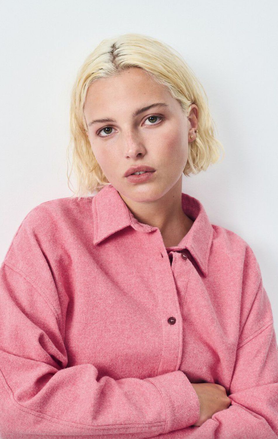 American Vintage Vylow Shirt in Berlingot Chine (Pink)