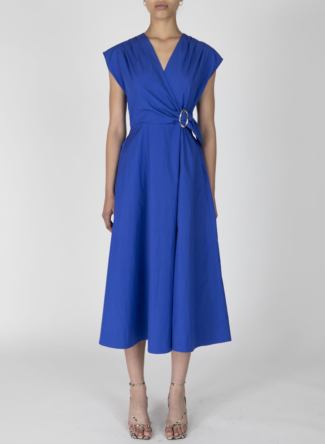 Derek Lam Aimee Wrap Dress, Color: TOPAZ, Size: 2