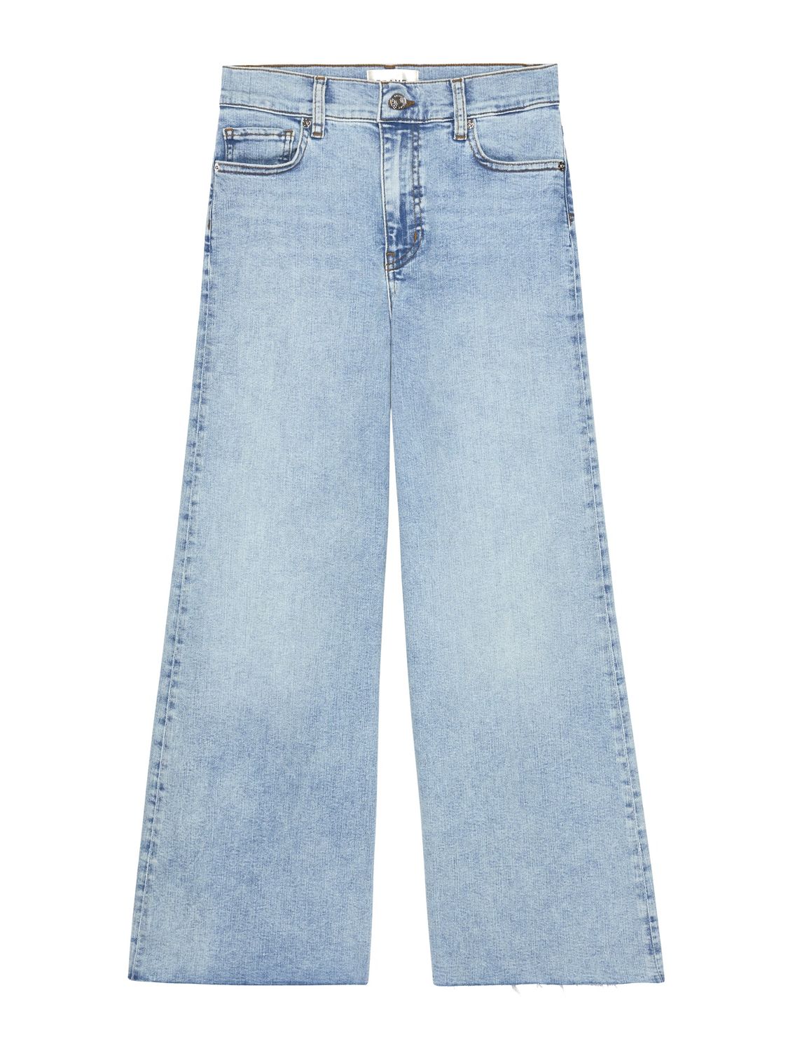 Frame Le Palazzo Crop Jean in Tribute Raw After, Color: TRIBUTE RAW, Size: 25