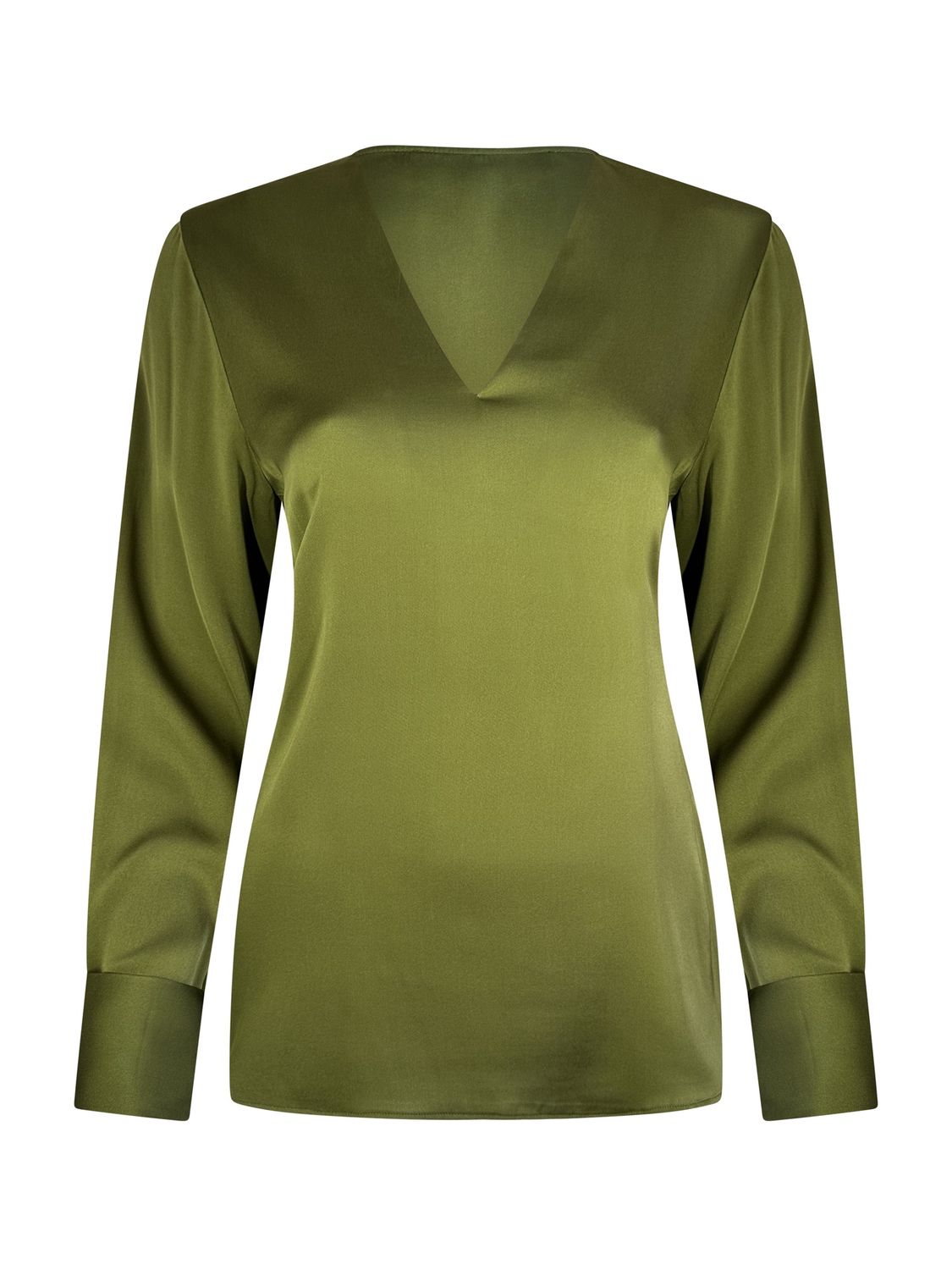 Novelle Tuscany V-Neck Blouse, Color: SAGE GREEN, Size: XS