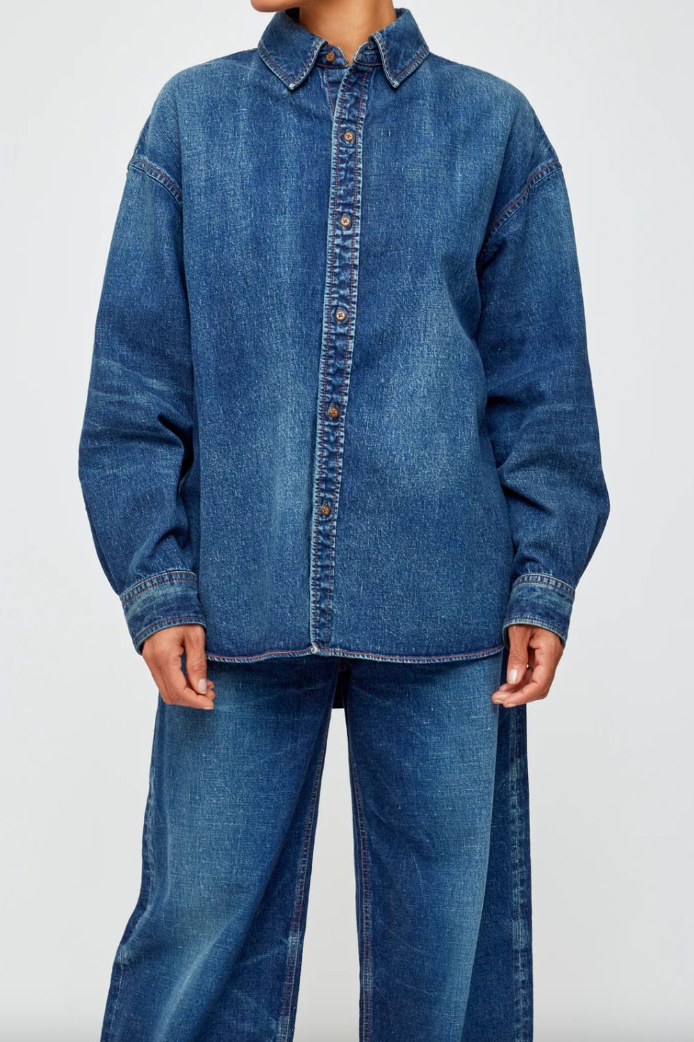 Moussy Emporia Loose Denim Shirt