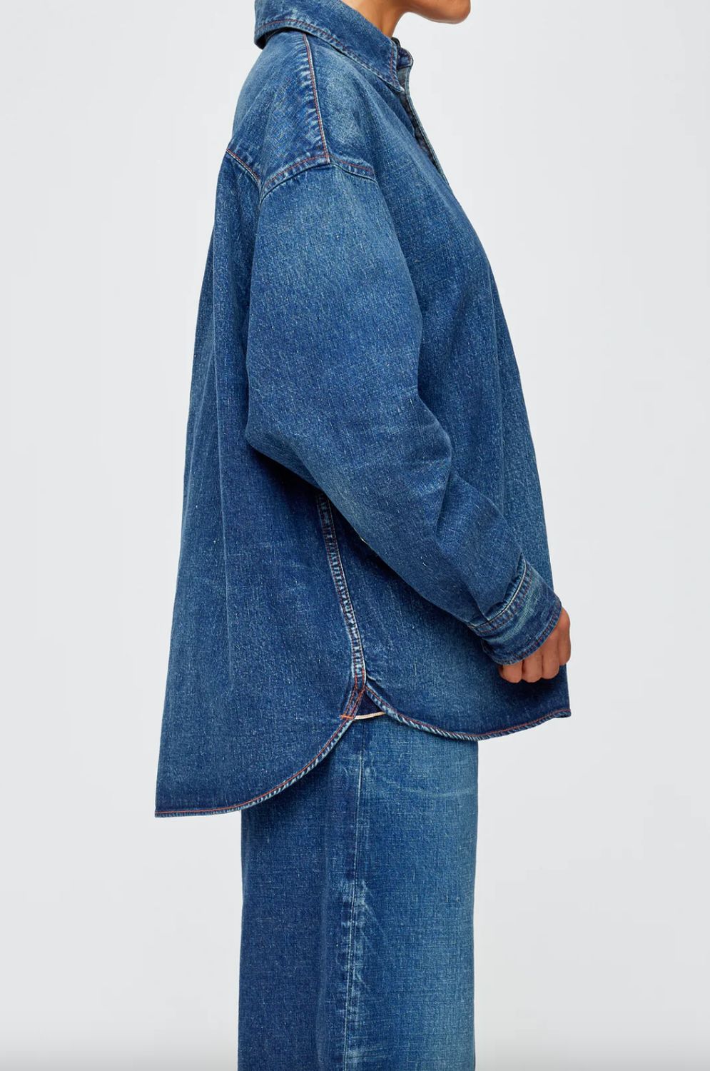 Moussy Emporia Loose Denim Shirt