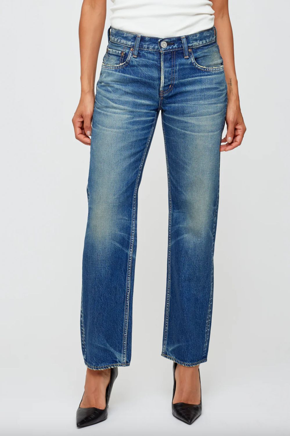 Moussy Florahome Slim Straight Jean