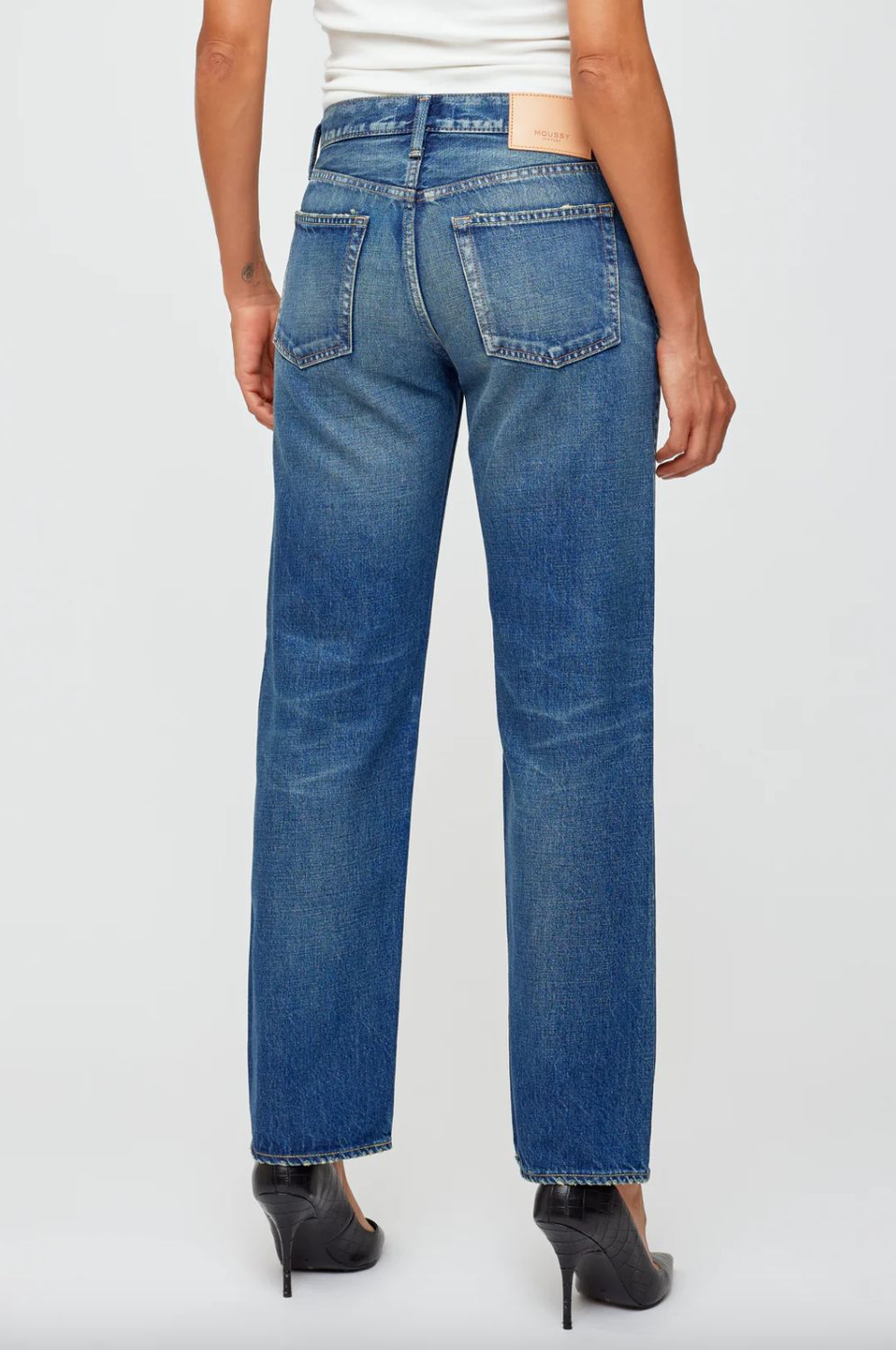 Moussy Florahome Slim Straight Jean