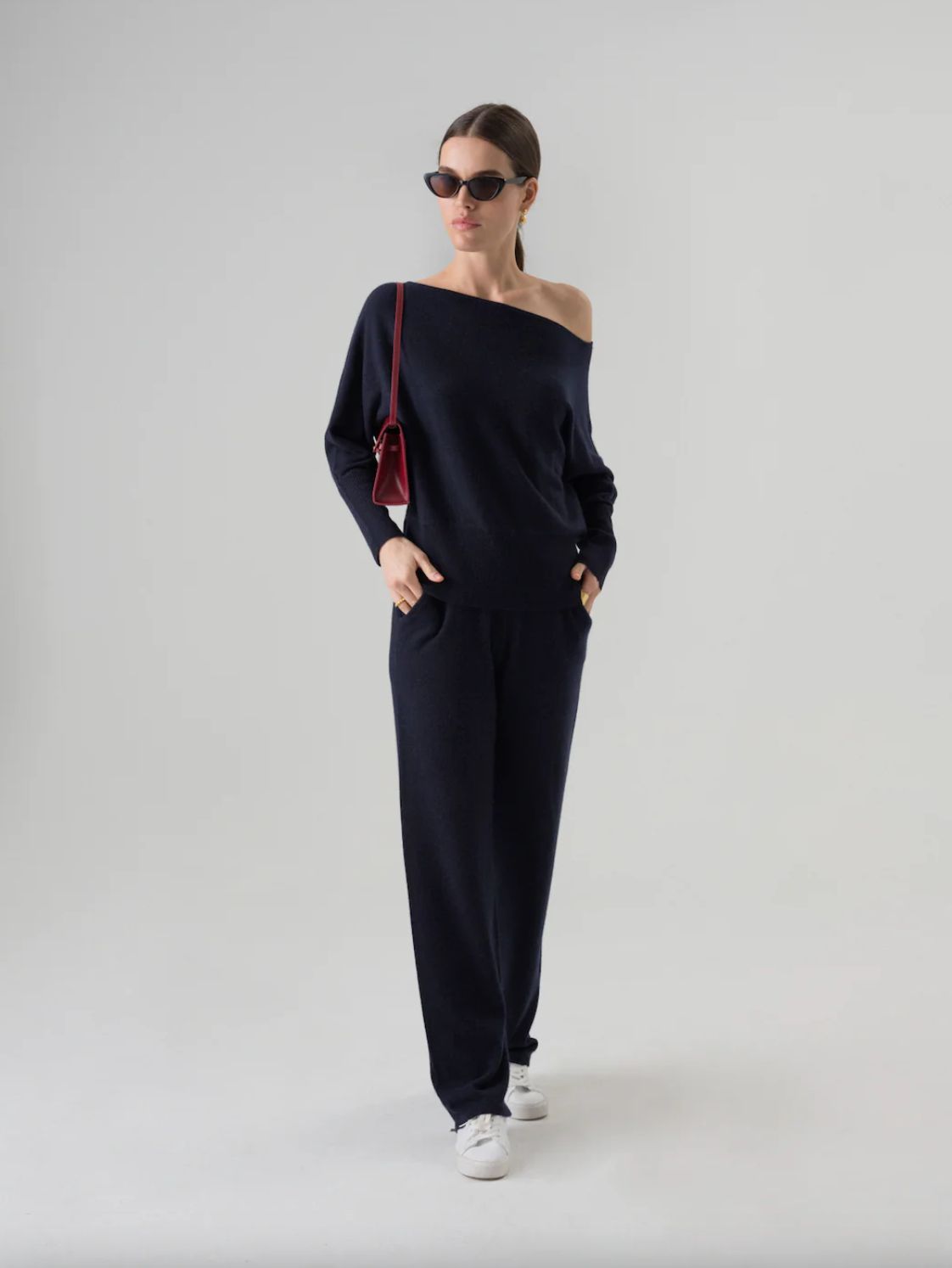 W. Cashmere Mimi Off Shoulder Sweater
