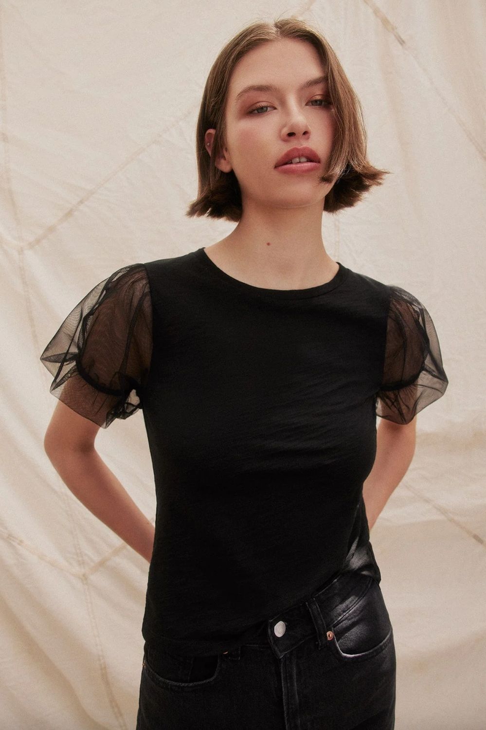 Goldie Tulle Princess Sleeve Tee