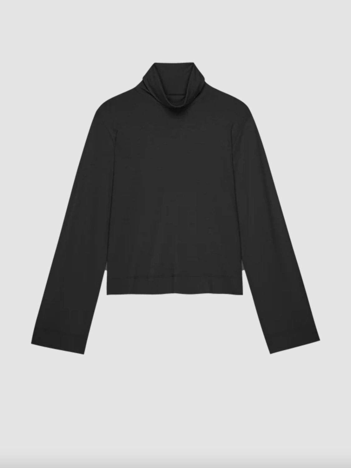 Nation Neo Mock Neck Top in Jet Black