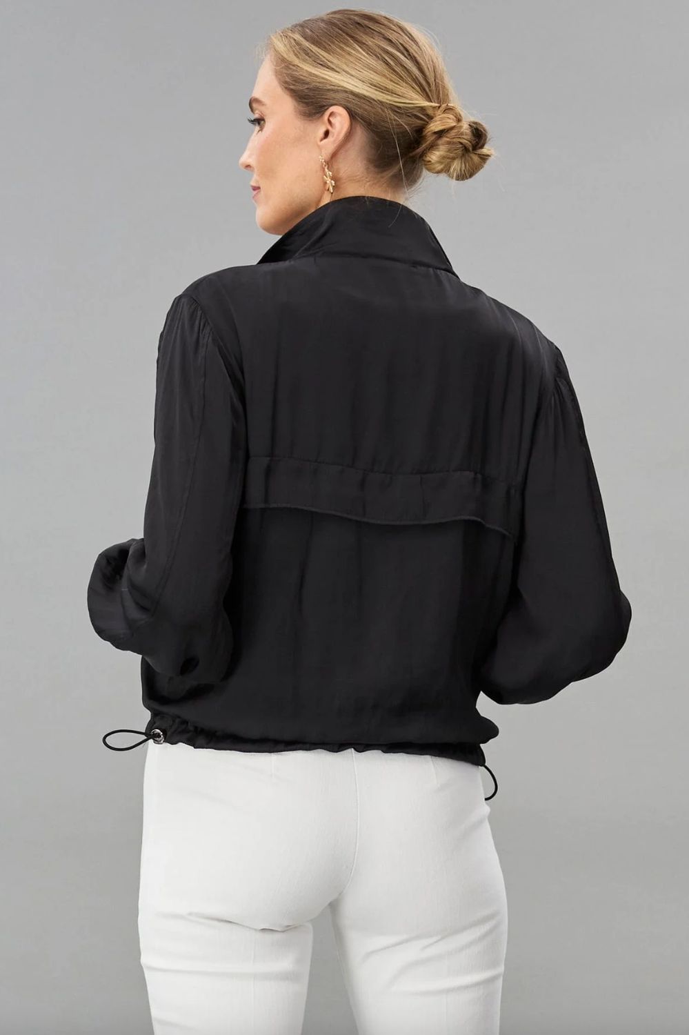 Lola &amp; Sophie Vintage Satin Windbreaker