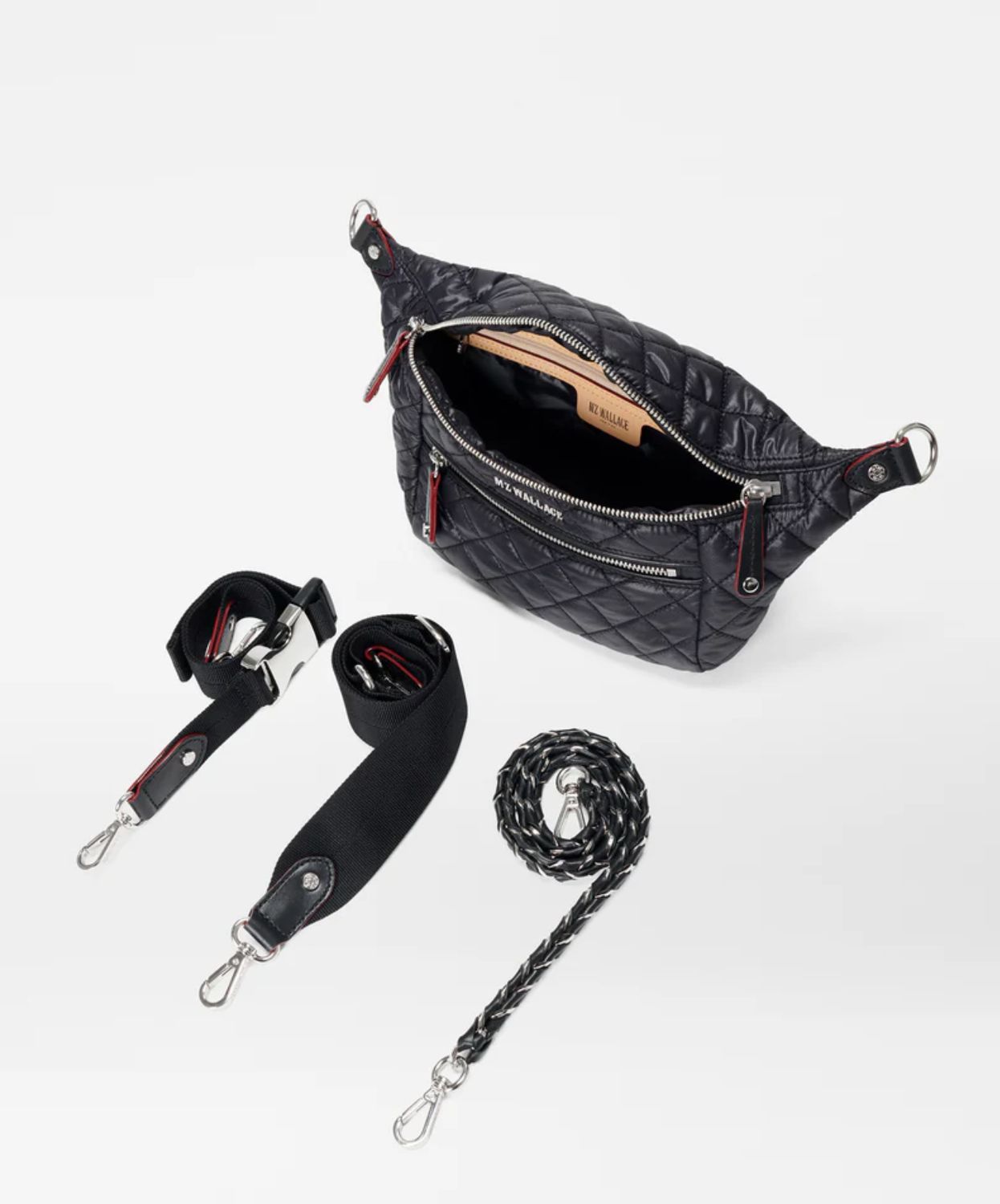 MZ Wallace Small Crosby Sling in Black