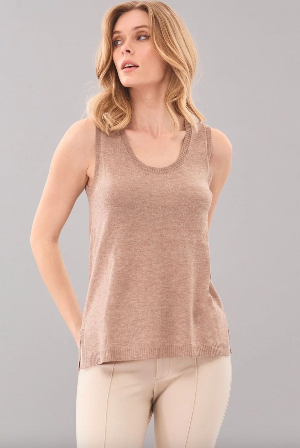 Lola &amp; Sophie U Neck Tank Sweater