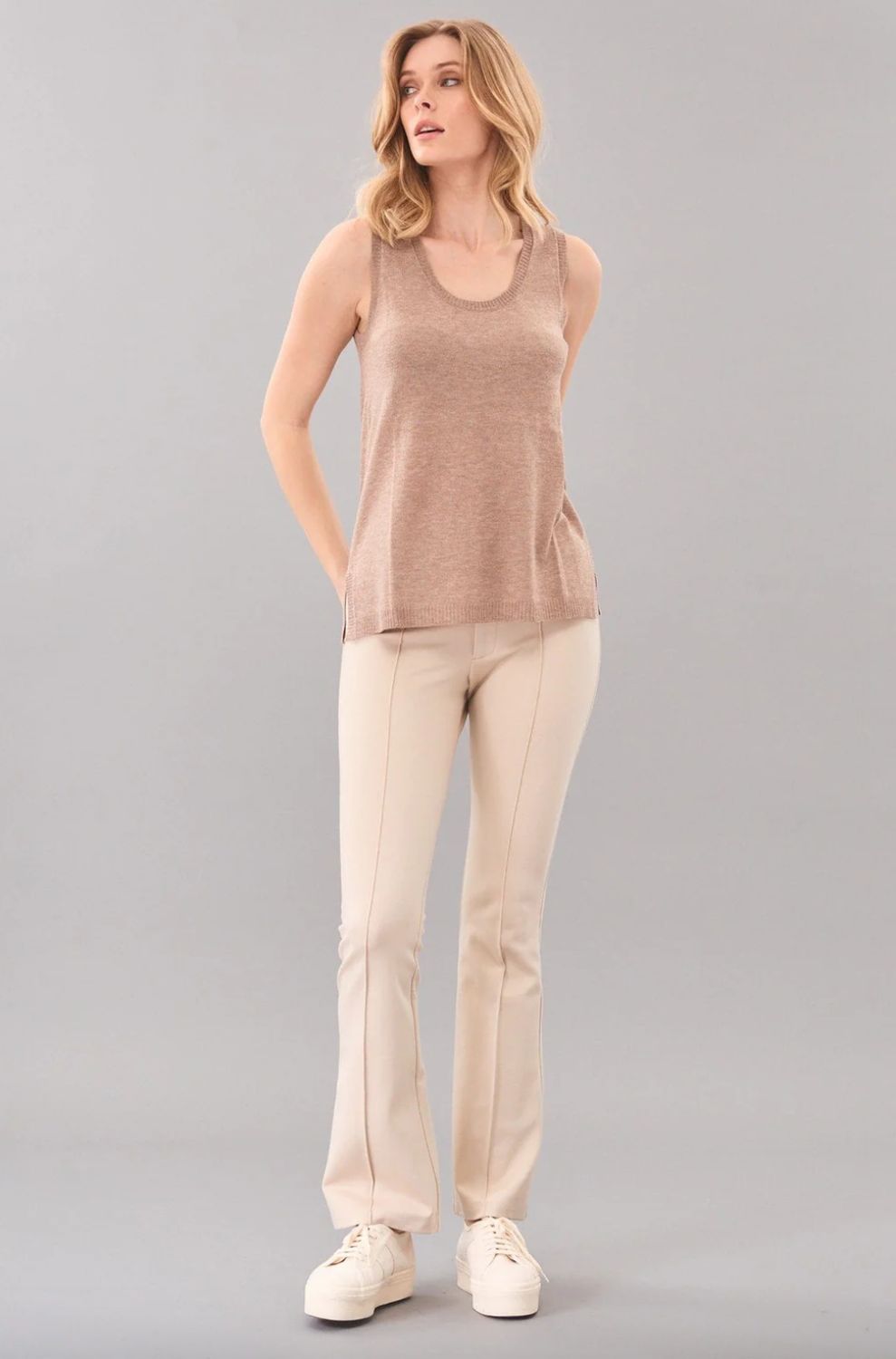 Lola &amp; Sophie U Neck Tank Sweater