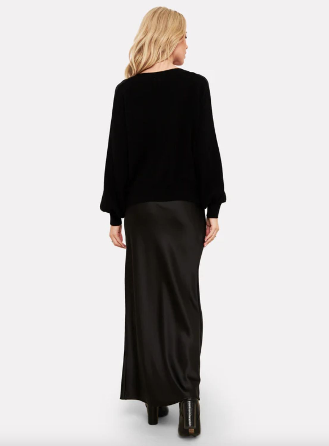 Brodie Cashmere Lace Sleeve Cardigan