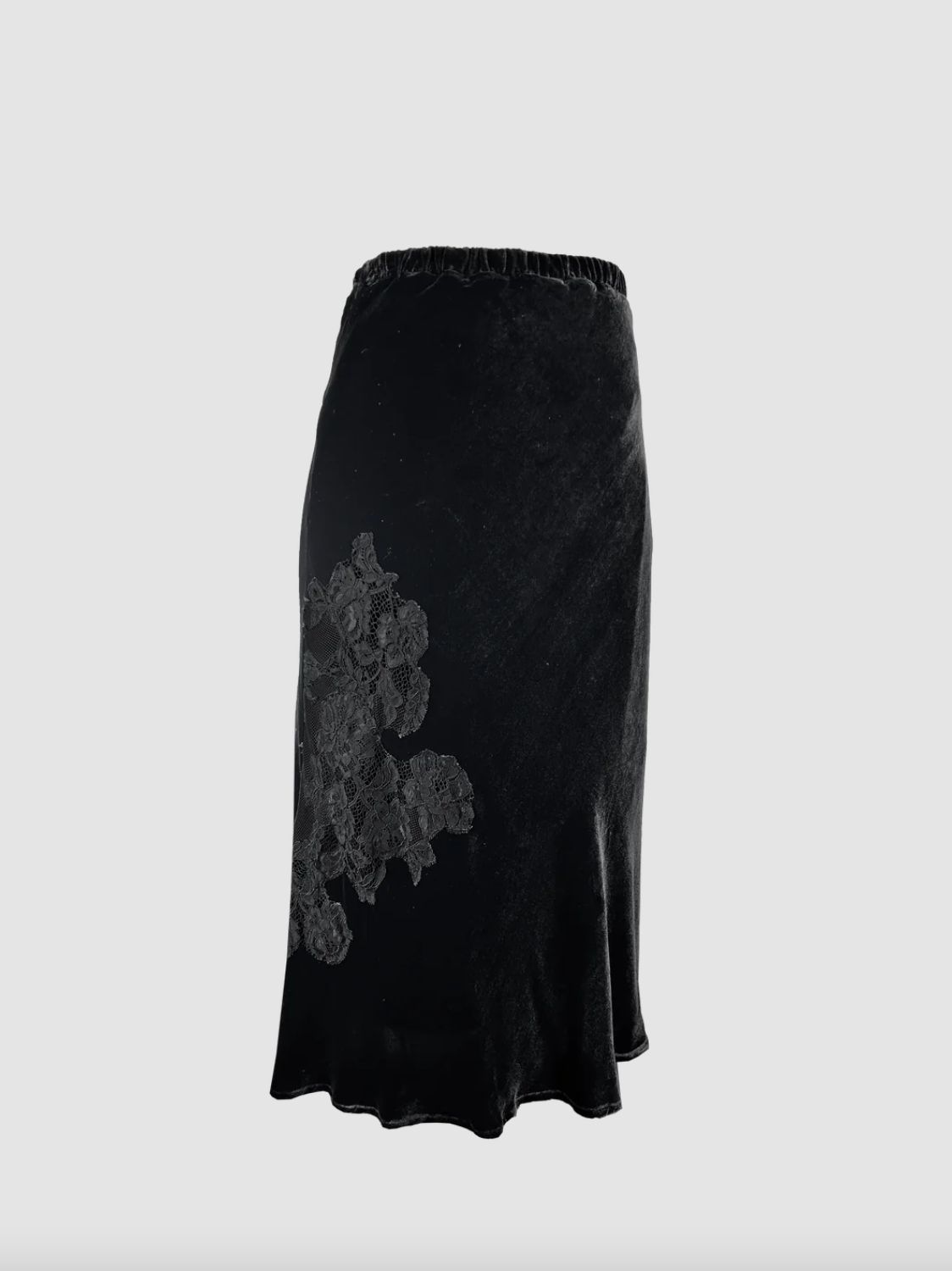 Gold Hawk Velvet Brigitte Skirt