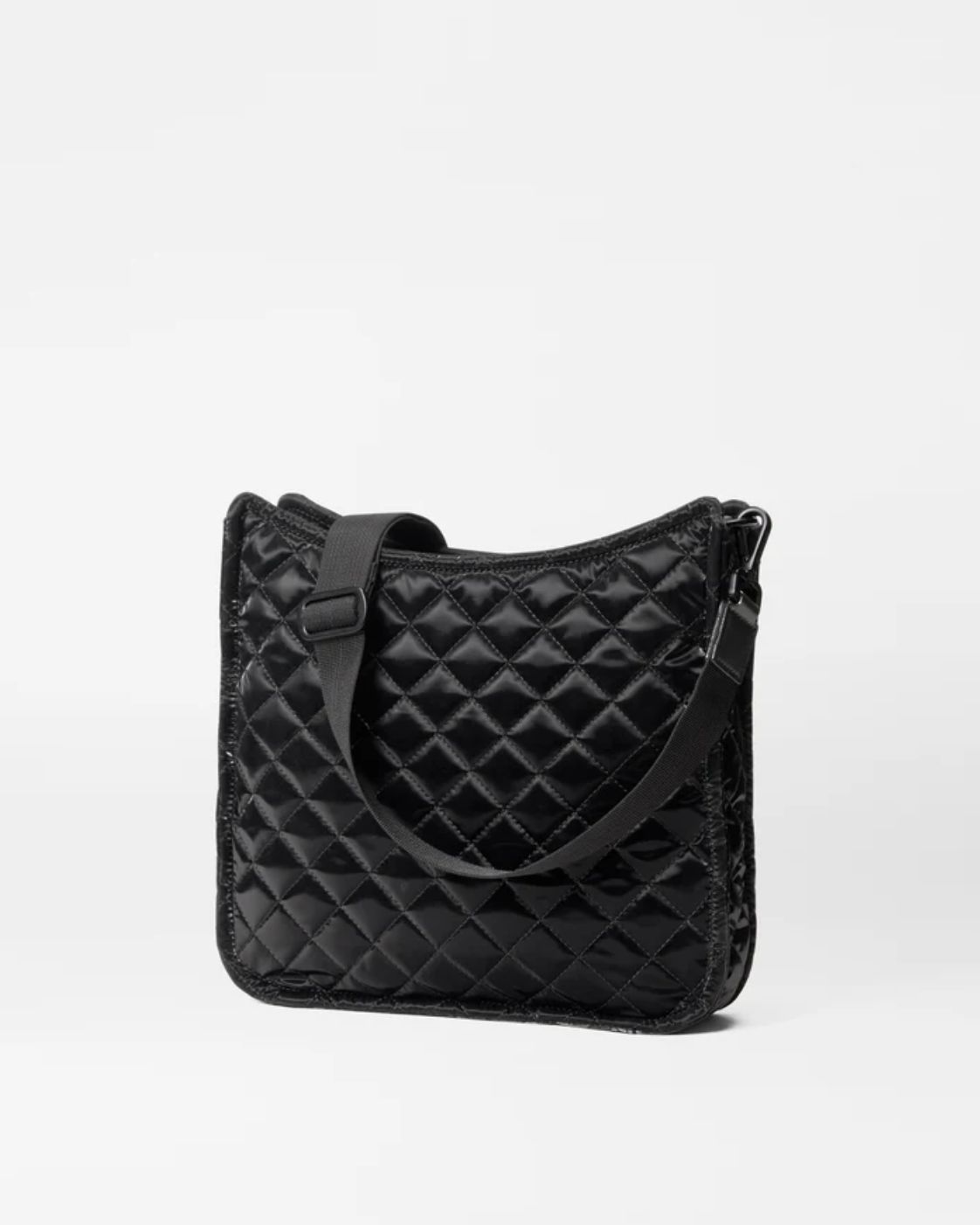 MZ Wallace Box Crossbody in Black Liquid