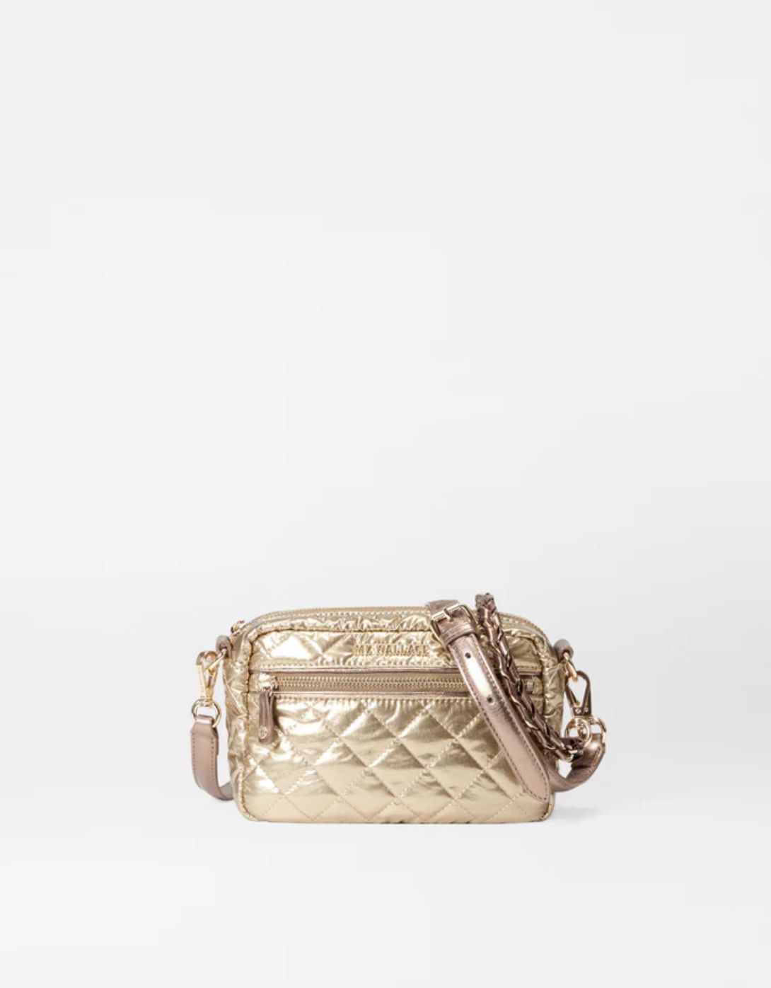 MZ Wallace Mini Crosby in Antique Gold Metallic