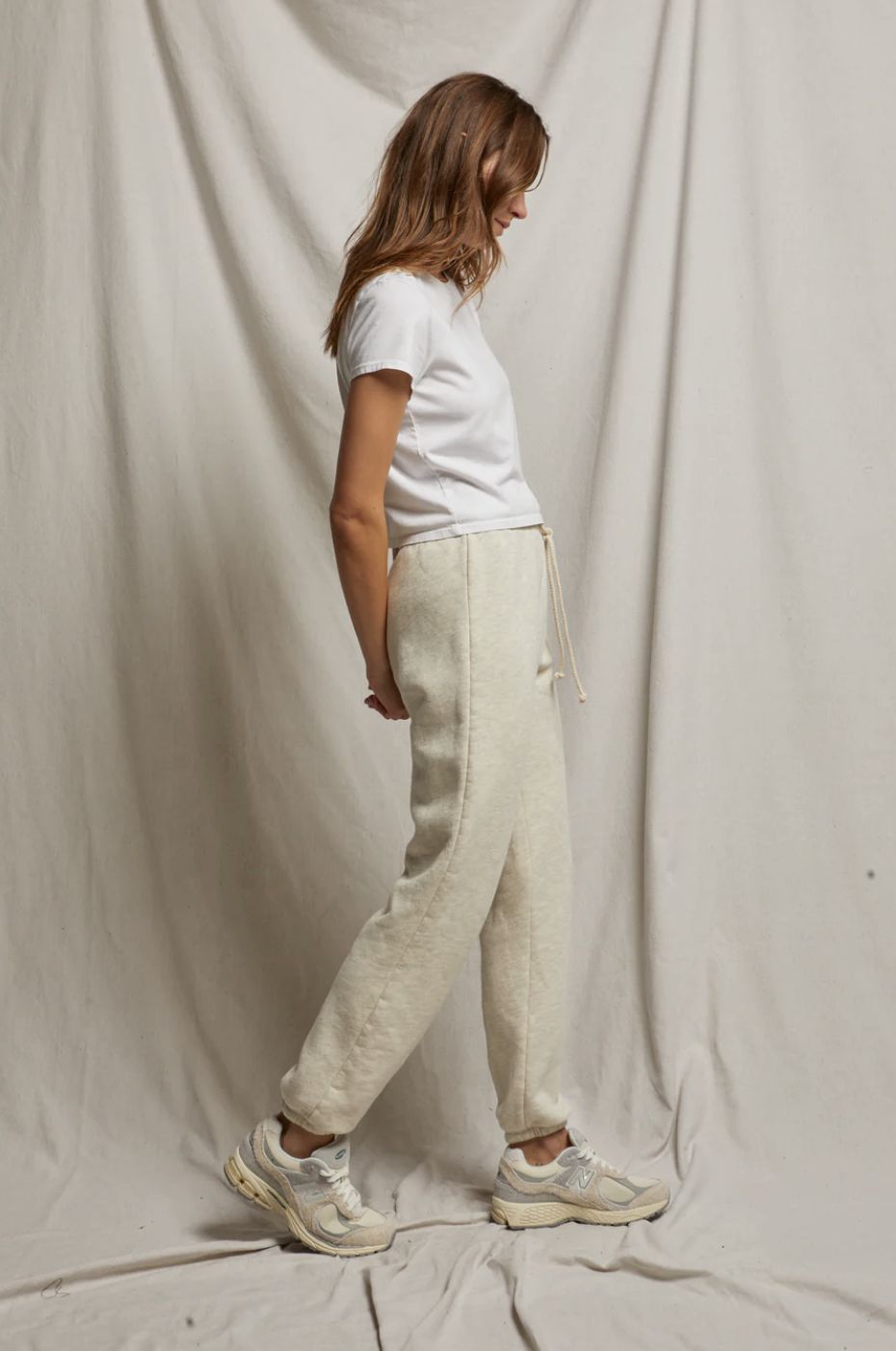 Perfect White Tee Michelle Cotton Fleece Jogger