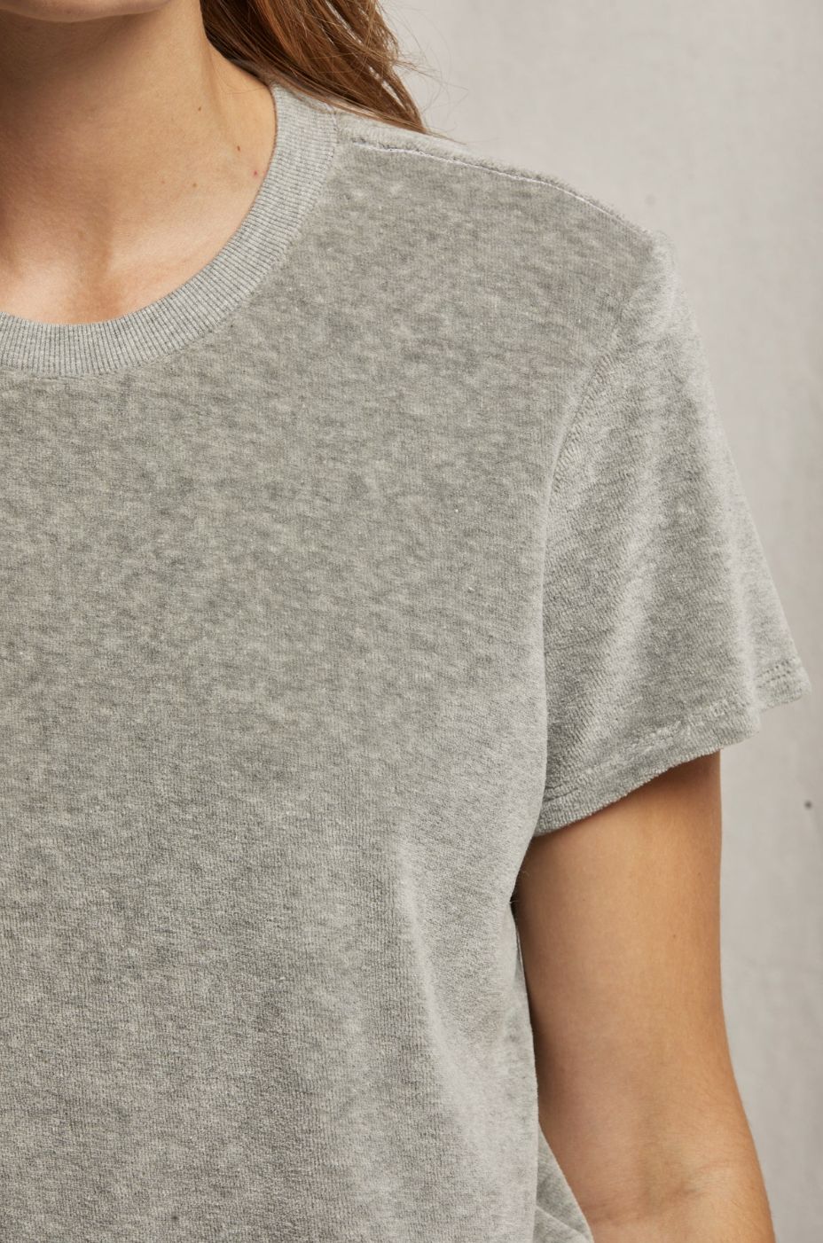 Perfect White Tee Clara Velour Tee