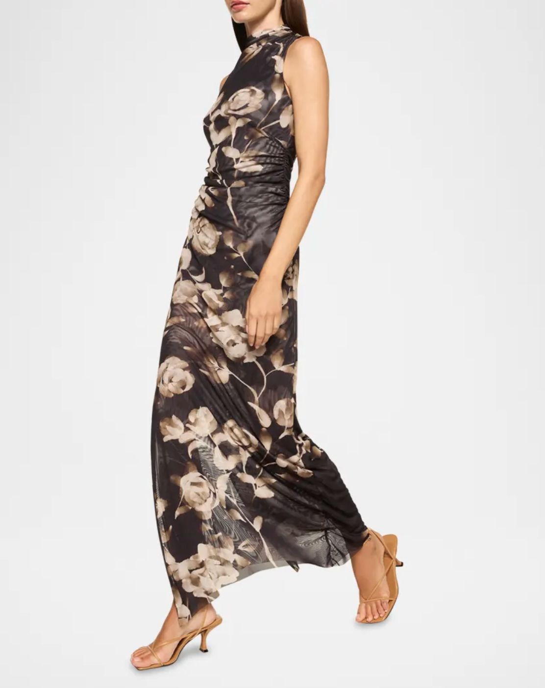 MISA Athena Maxi Dress in Faded Rose
