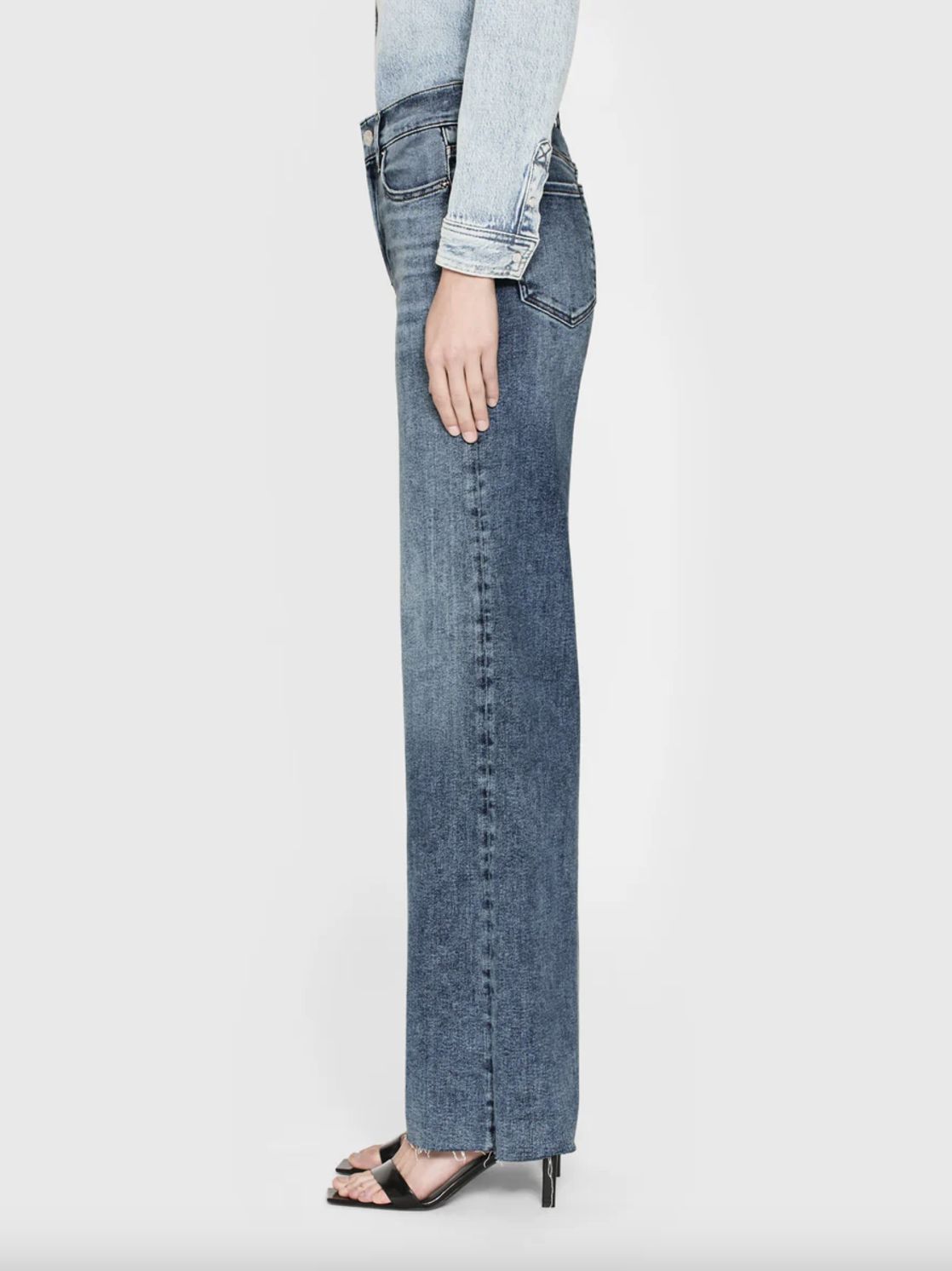 Frame Le Slim Palazzo Jean in Rowley Raw After