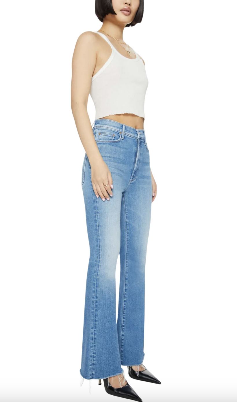 Mother Lil&#39; Weekender Fray Jean in Read Between the Lines