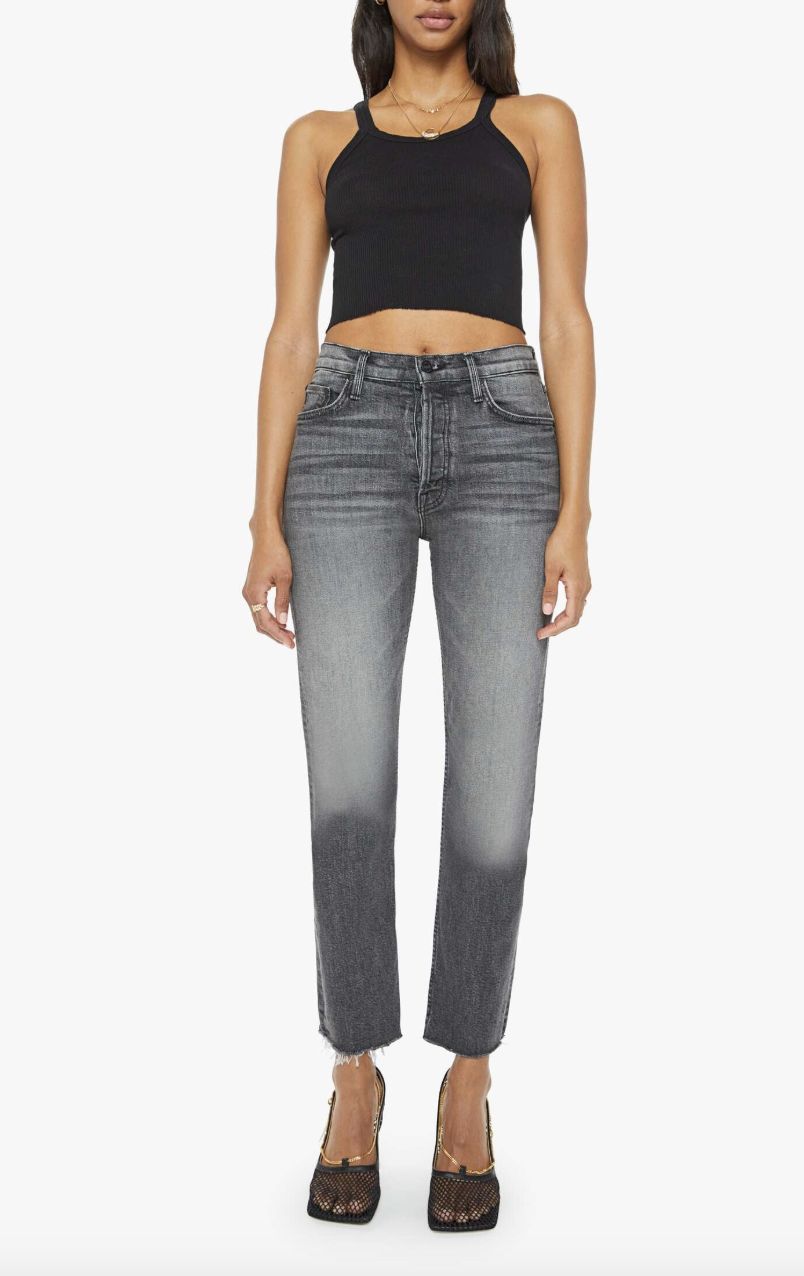Mother The Tomcat Ankle Fray Jean in Wanted!