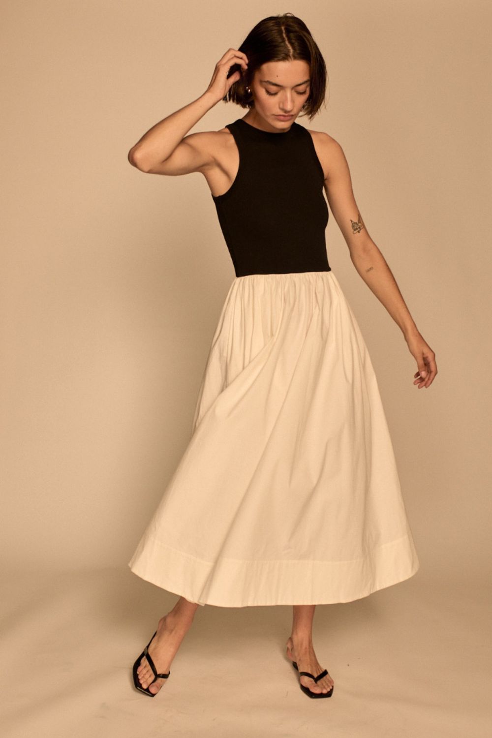 soldout.nyc RSVP Dress, Color: Black/Creme, Size: XS