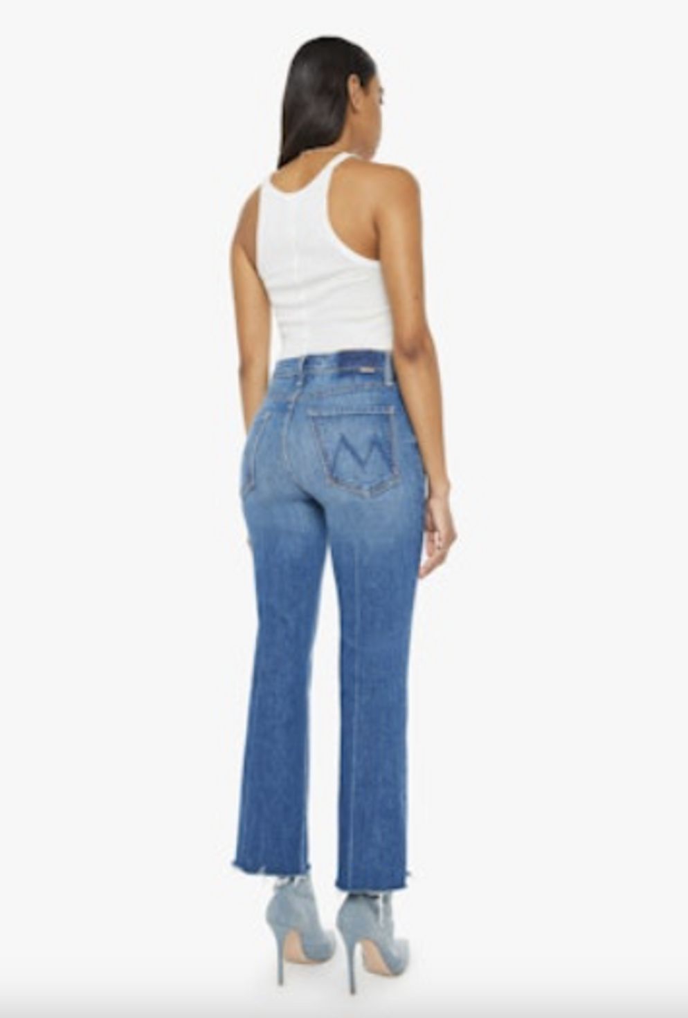 Mother Tripper Ankle Fray Jean in It&#39;s a Small World