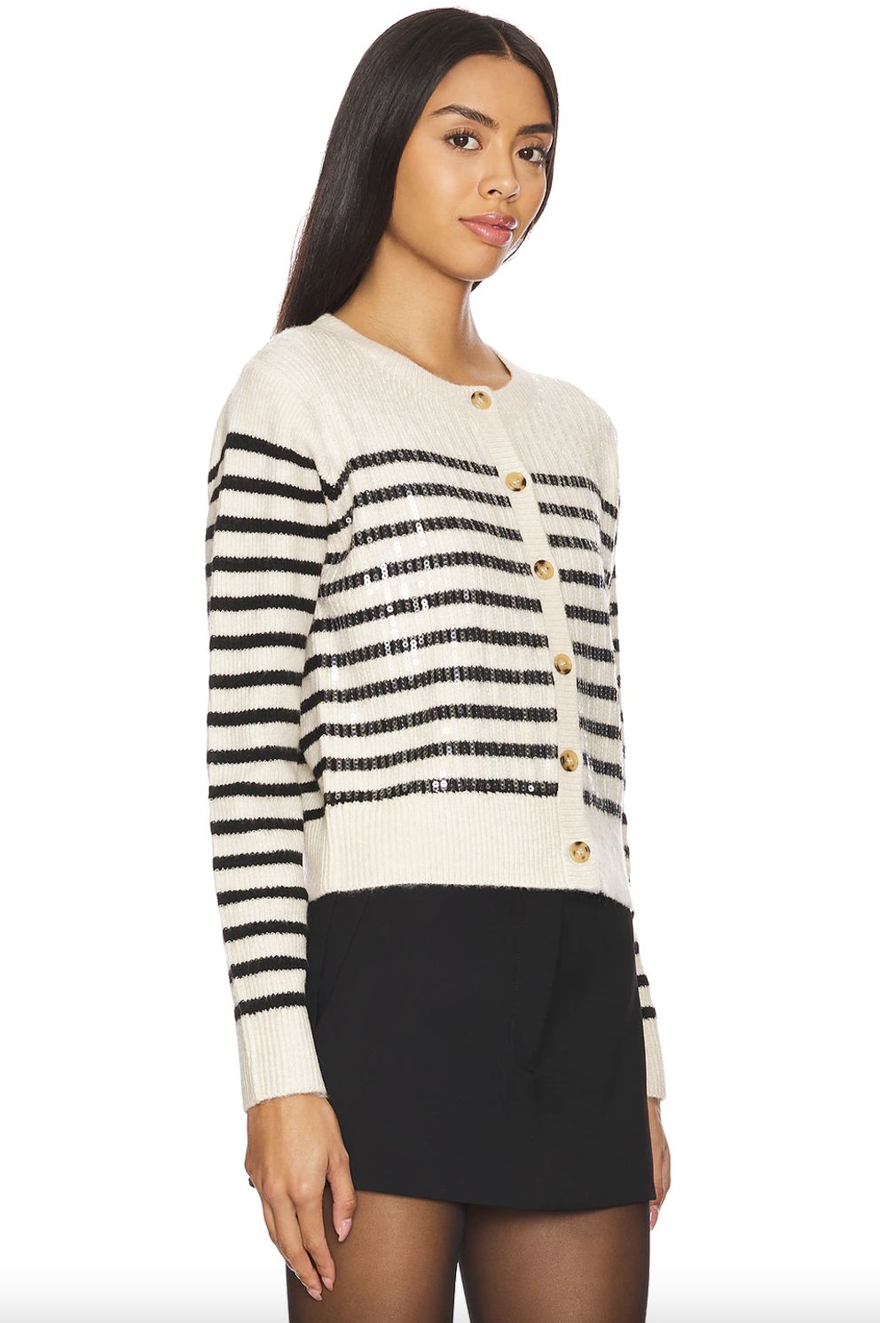 Heartloom Breanna Stripe Sequin Cardigan