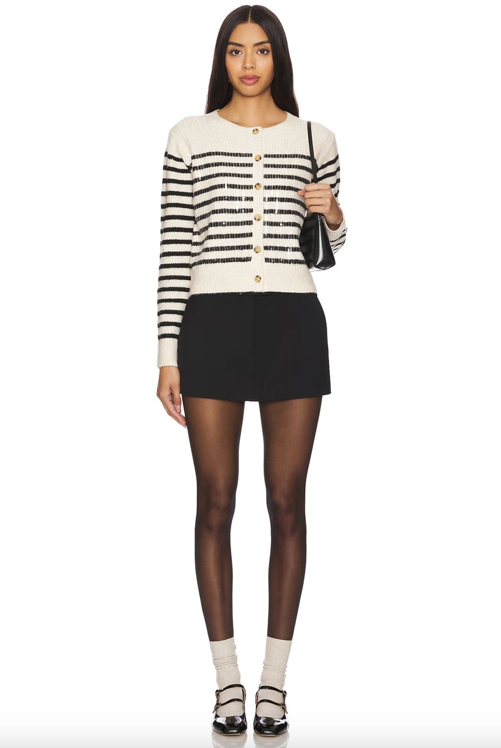 Heartloom Breanna Stripe Sequin Cardigan
