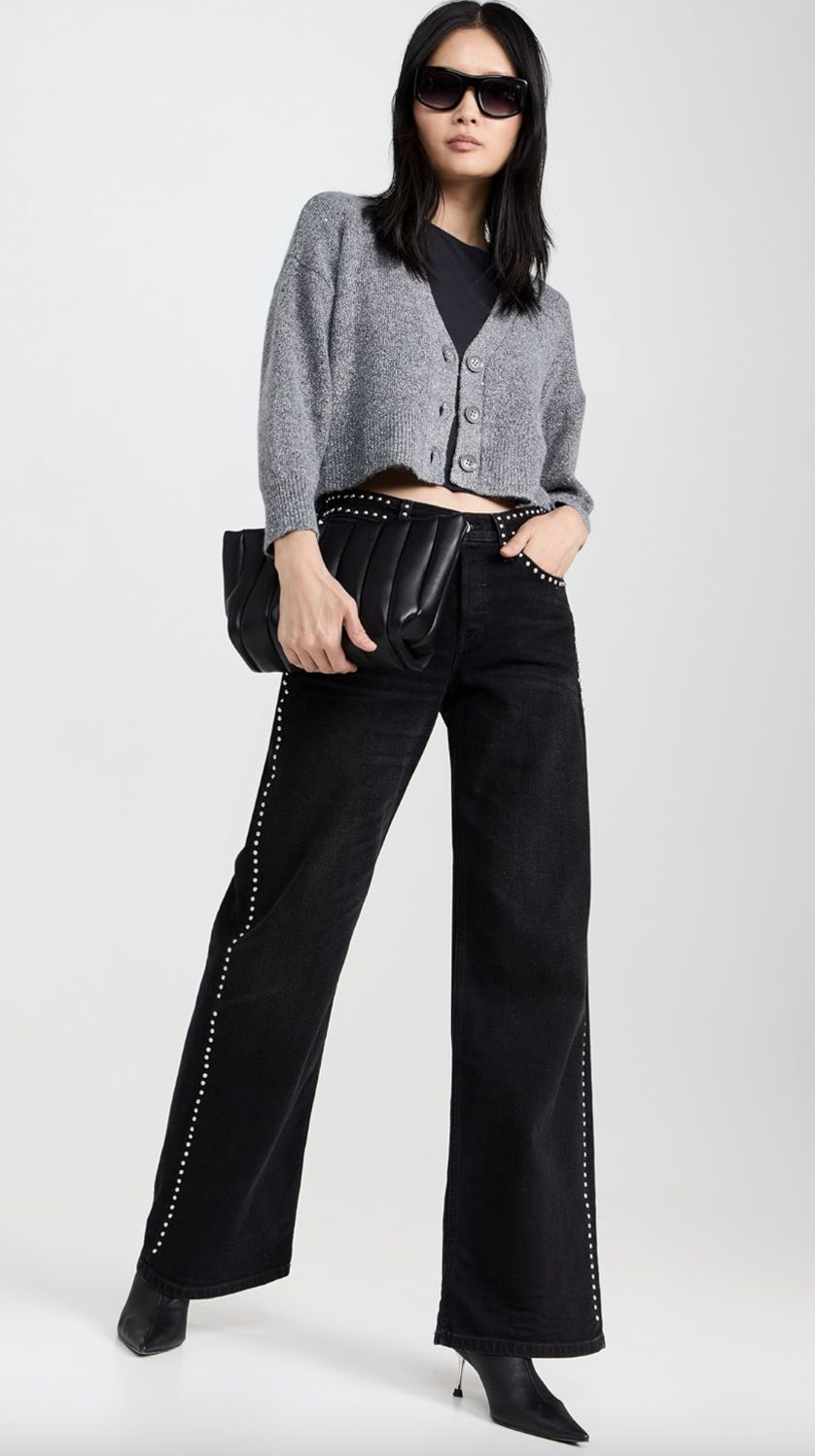 LNA Kiya Sparkle Cardigan