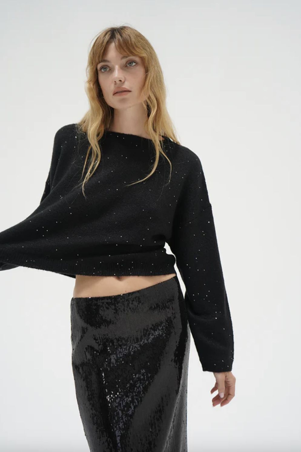 LNA Sheye Sparkle Sweater