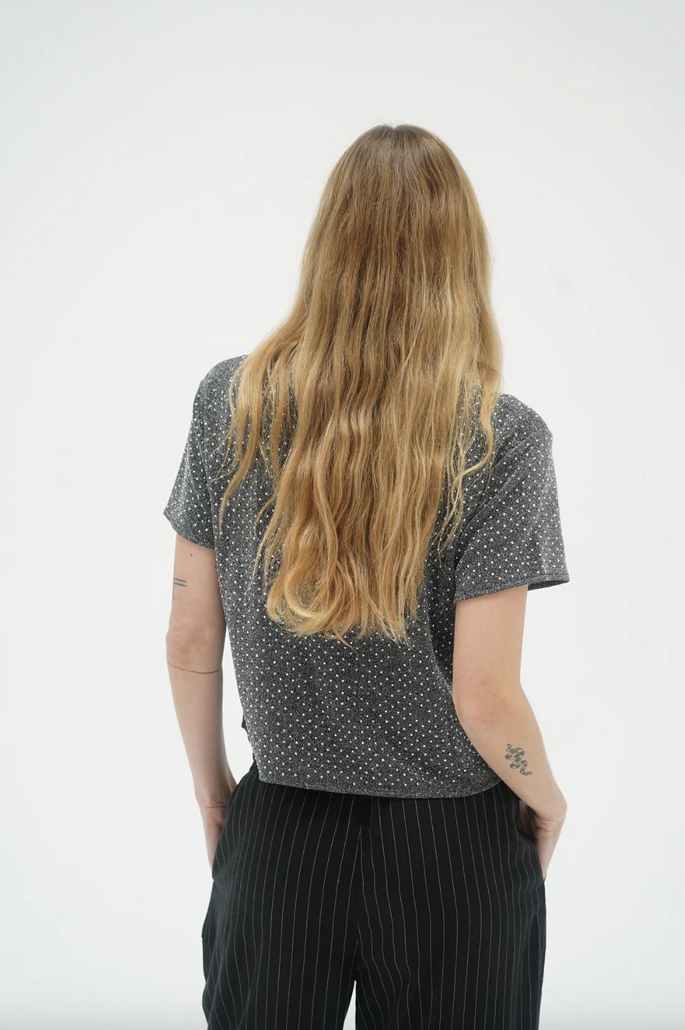 LNA Brooklyn Rhinestone Tee