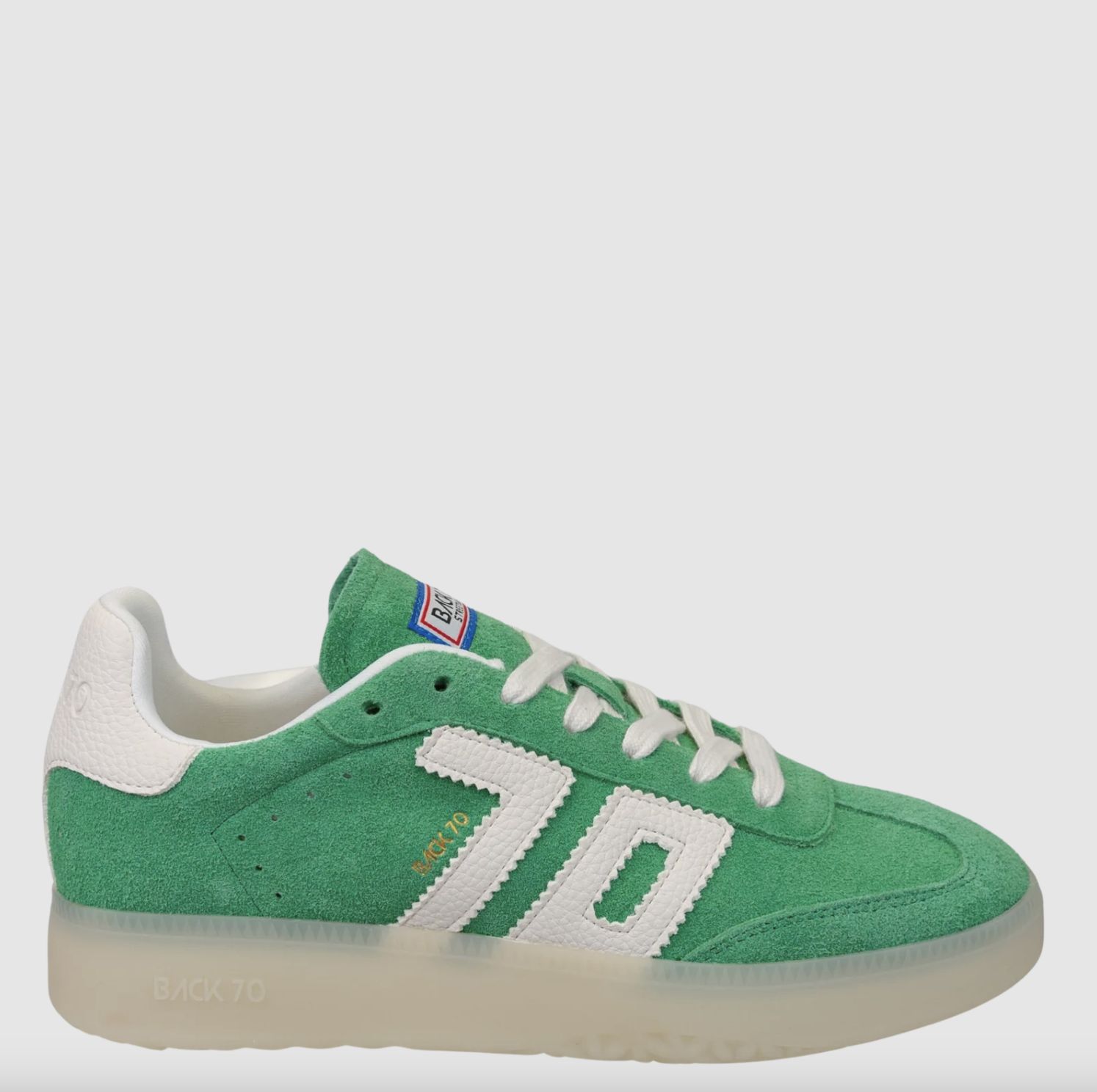 Back 70 Boston in Green Suede Sneaker