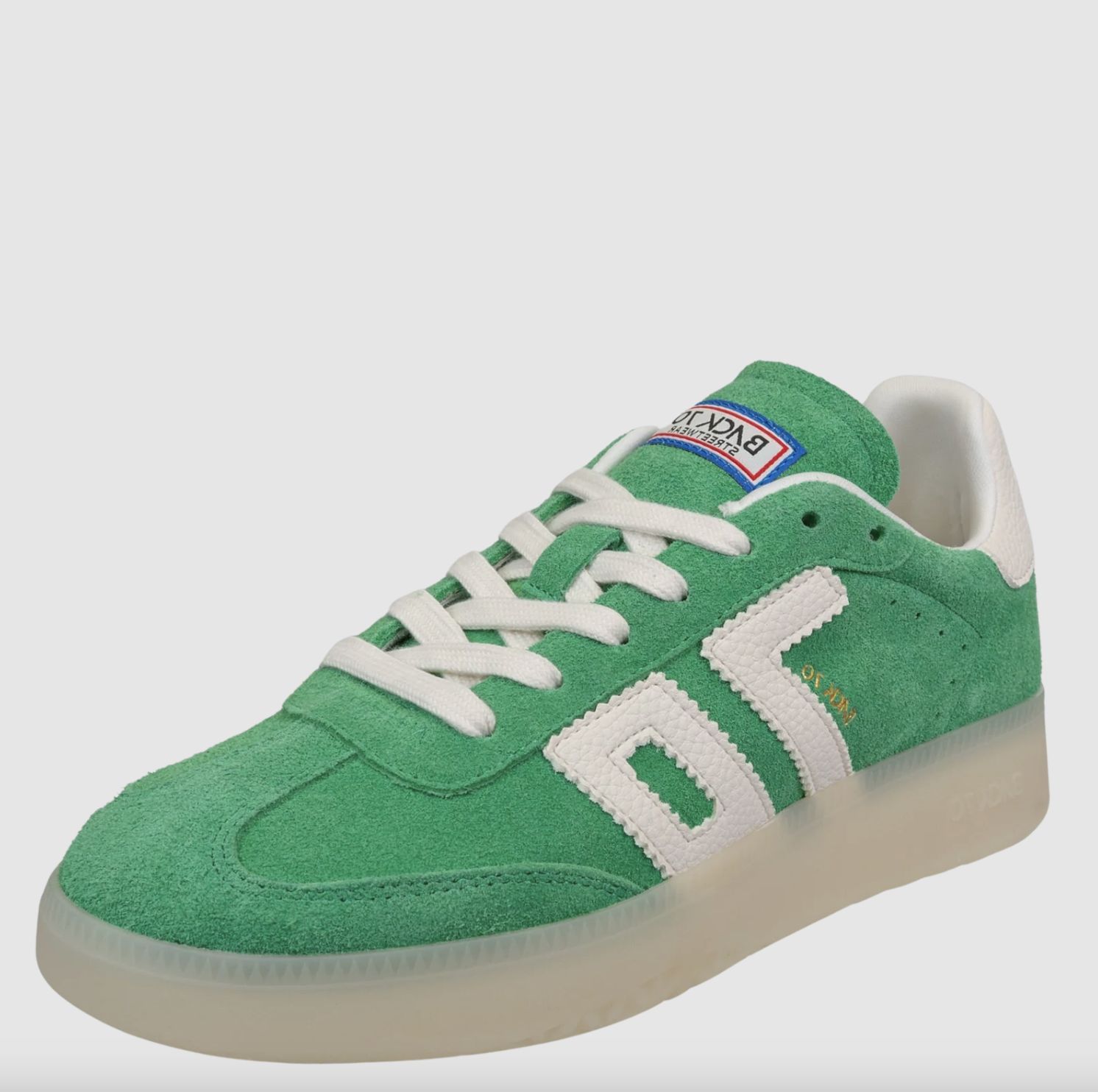 Back 70 Boston in Green Suede Sneaker